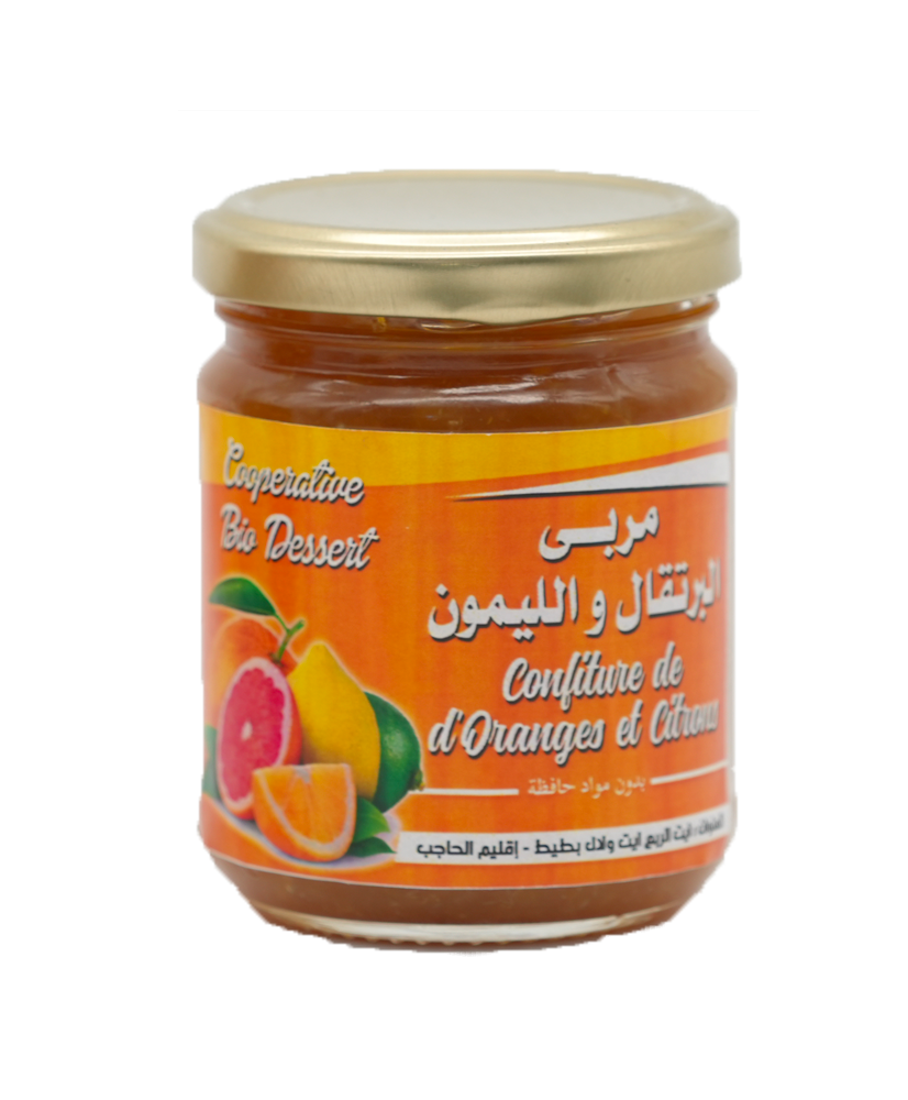 Confiture d'oranges et de citrons 500g