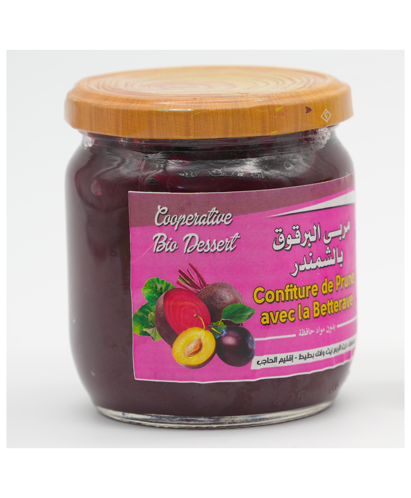 Confiture de prunes noires et betteraves 500g